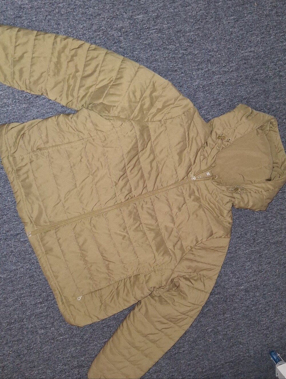 Lightweight Puffer Hooded Zip Up Jacket